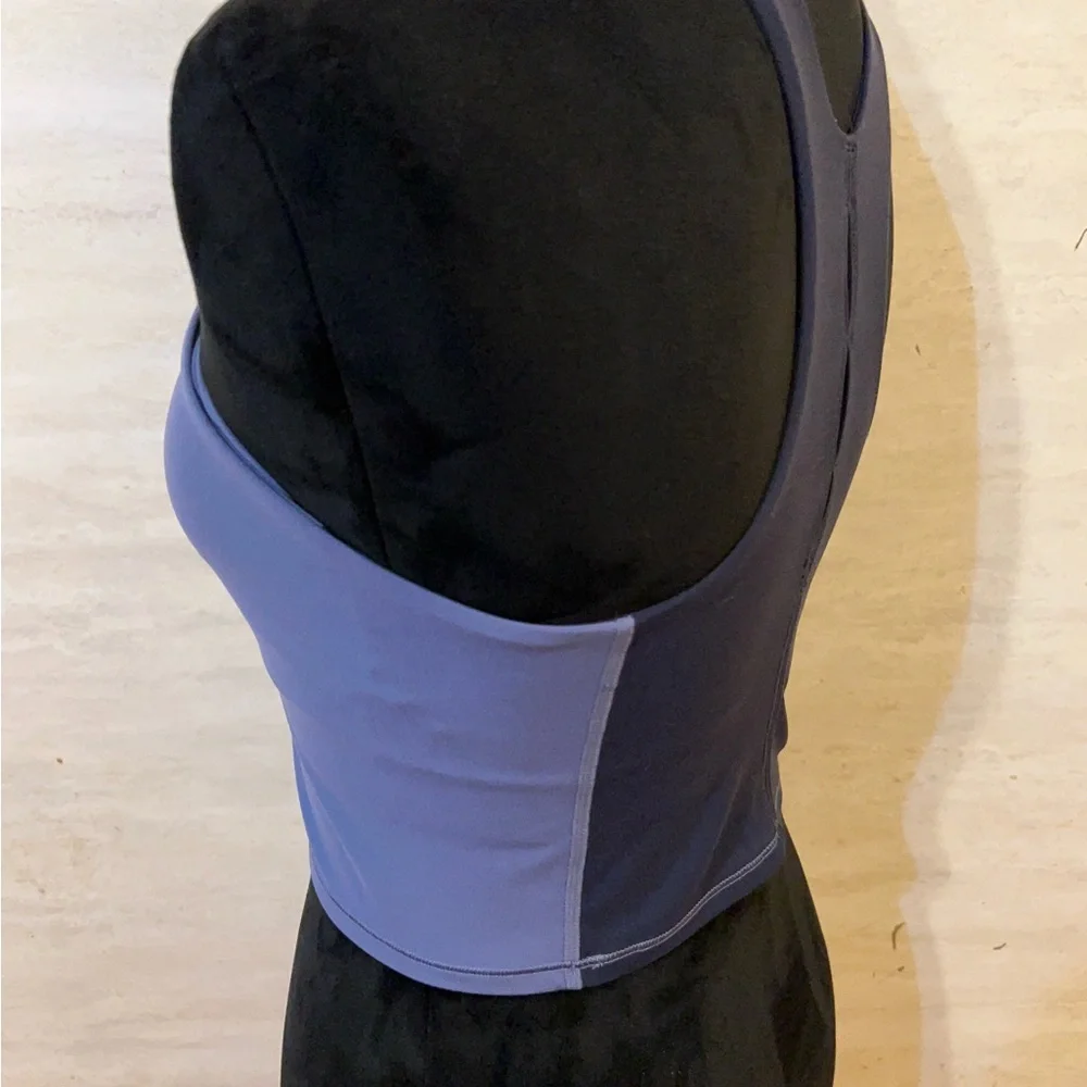 Athleta Conscious Crop Tank Top In Blue Periwinkle Color